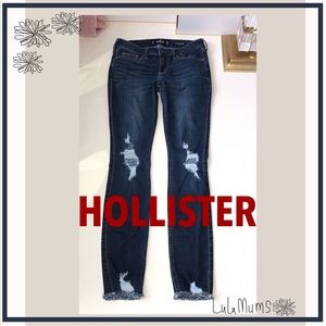 Hollister Low-Rise W26 L30 3R Classic Stretch Distressed Denim Jeans